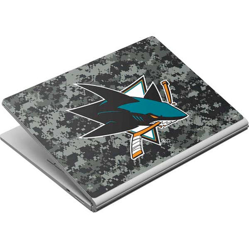 NHL San Jose Sharks Camo Surface Book Skin