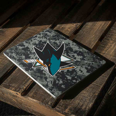 NHL San Jose Sharks Camo Surface Laptop 2 Skin