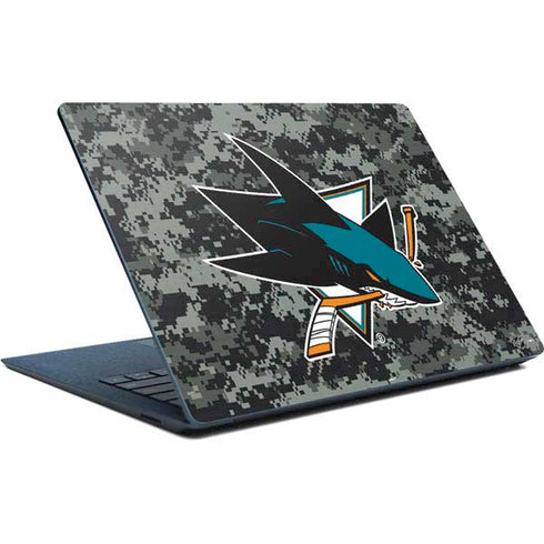 NHL San Jose Sharks Camo Surface Laptop Skin