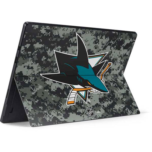 NHL San Jose Sharks Camo Surface Pro 6 Skin