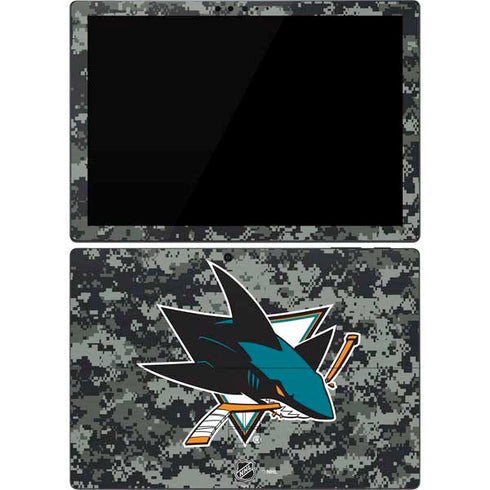 NHL San Jose Sharks Camo Surface Pro 7 Skin