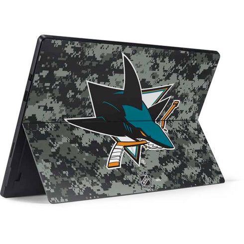 NHL San Jose Sharks Camo Surface Pro 7 Skin