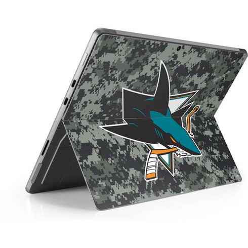 NHL San Jose Sharks Camo Surface Pro 8 Skin