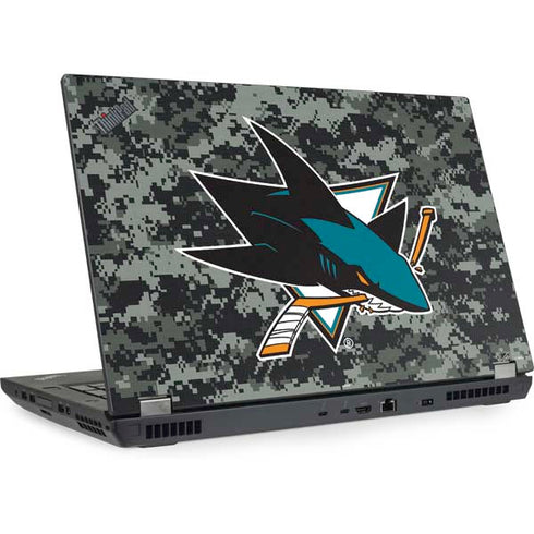 NHL San Jose Sharks Camo Lenovo ThinkPad Skin