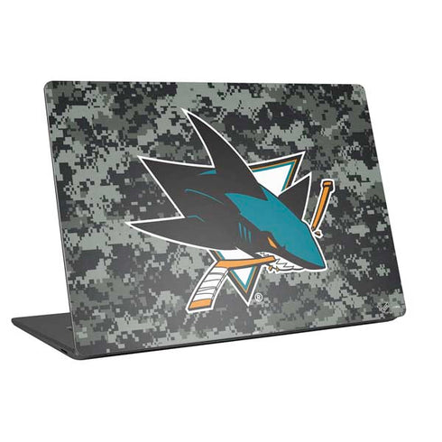 NHL San Jose Sharks Camo Universal Laptop 13in (10.6 x 7.6in) Skin