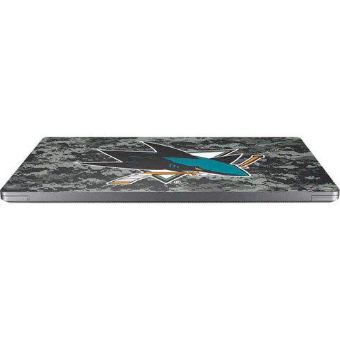 NHL San Jose Sharks Camo Universal Laptop 16.6in (13.4 x 9.7in) Skin