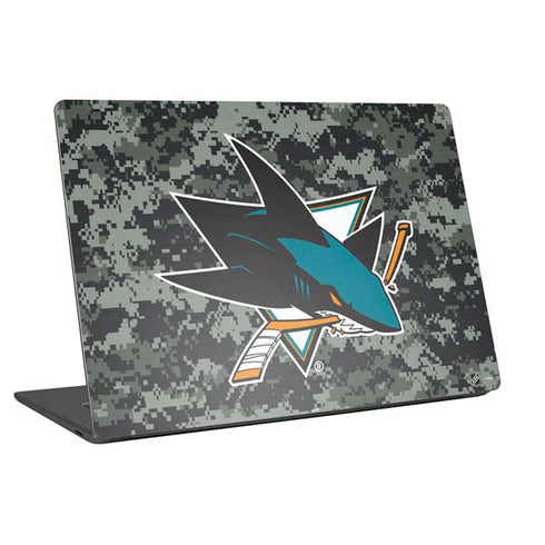 NHL San Jose Sharks Camo Universal Laptop 18in (14.6 x 10.6in) Skin