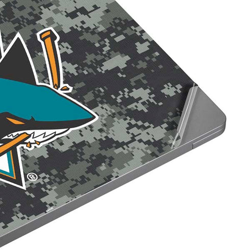 NHL San Jose Sharks Camo Universal Laptop 18in (14.6 x 10.6in) Skin