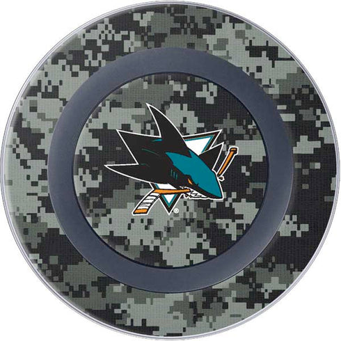 NHL San Jose Sharks Camo Wireless Charger Skin