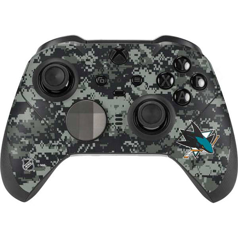 NHL San Jose Sharks Camo Xbox Elite Wireless Controller Series 2 Skin