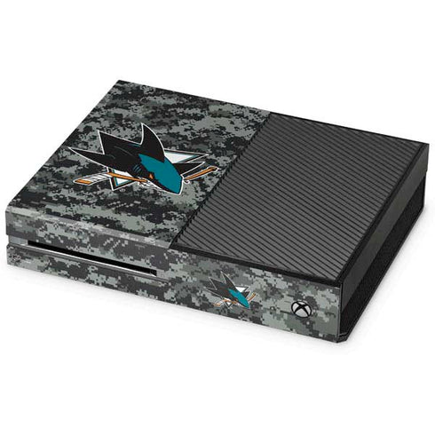 NHL San Jose Sharks Camo Xbox One Console Skin