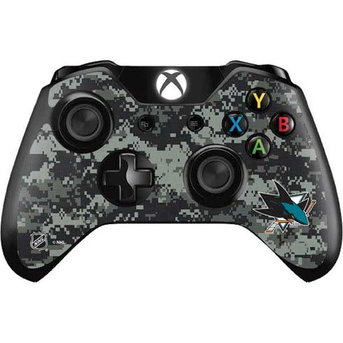 NHL San Jose Sharks Camo Xbox One Controller Skin