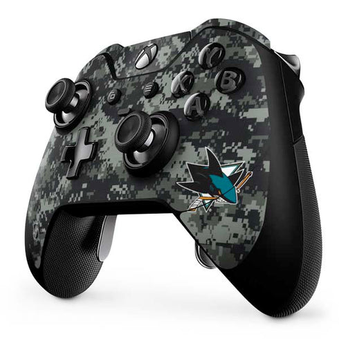 NHL San Jose Sharks Camo Xbox One Elite Controller Skin