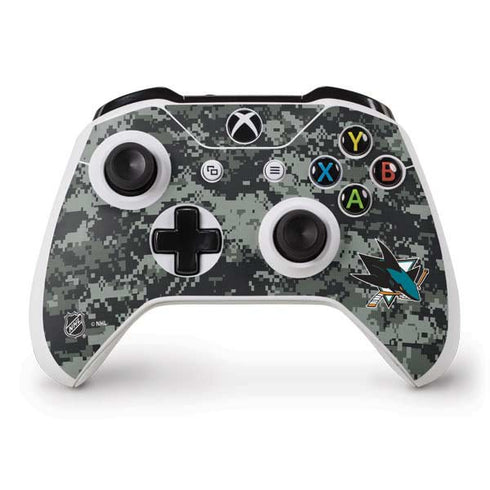 NHL San Jose Sharks Camo Xbox One S Controller Skin