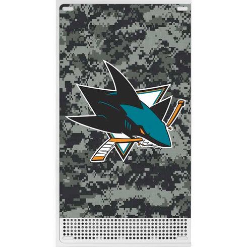 NHL San Jose Sharks Camo Xbox Series S Console Skin