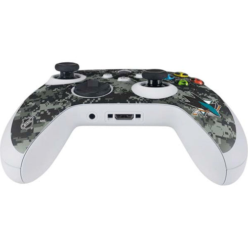 NHL San Jose Sharks Camo Xbox Series S Controller Skin