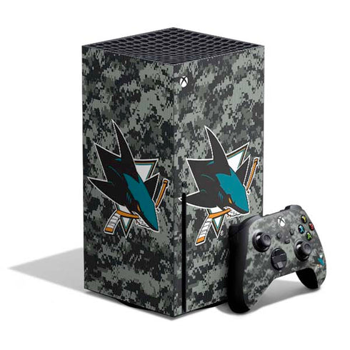 NHL San Jose Sharks Camo Xbox Series X Bundle Skin