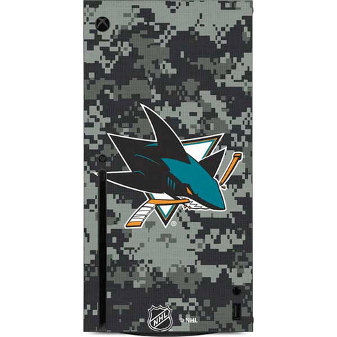 NHL San Jose Sharks Camo Xbox Series X Console Skin