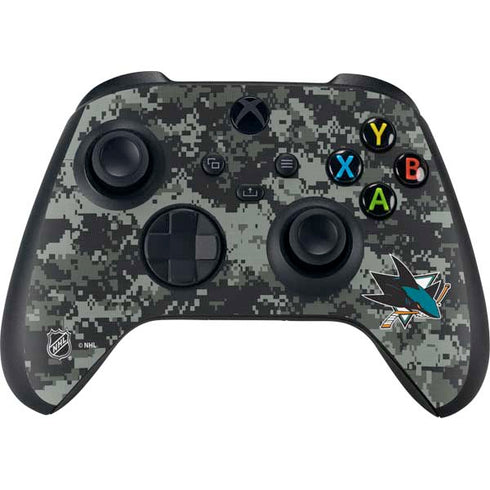 NHL San Jose Sharks Camo Xbox Series X Controller Skin