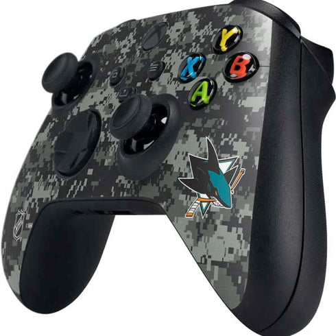 NHL San Jose Sharks Camo Xbox Series X Controller Skin