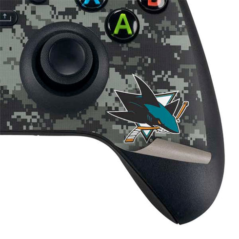 NHL San Jose Sharks Camo Xbox Series X Controller Skin