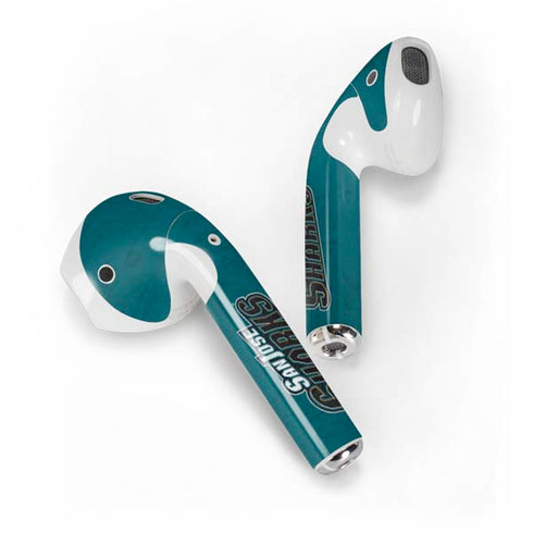 NHL San Jose Sharks Distressed Apple AirPods Skin
