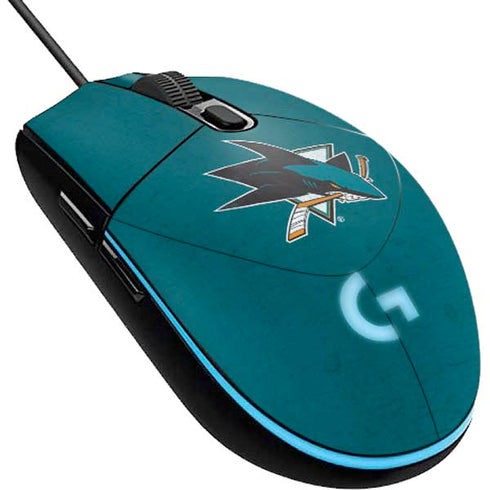 NHL San Jose Sharks Distressed G203 Prodigy RGB Wired Gaming Mouse Skin