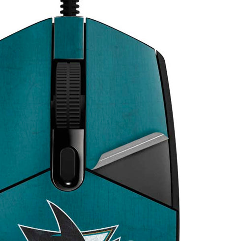 NHL San Jose Sharks Distressed G203 Prodigy RGB Wired Gaming Mouse Skin