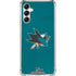 NHL San Jose Sharks Distressed Galaxy A14 5G Clear Case