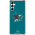 NHL San Jose Sharks Distressed Galaxy A15 5G Clear Case