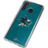 NHL San Jose Sharks Distressed Galaxy A21 Clear Case