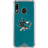 NHL San Jose Sharks Distressed Galaxy A30 Clear Case