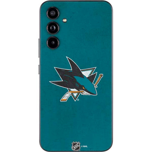 NHL San Jose Sharks Distressed Galaxy A54 5G Skin