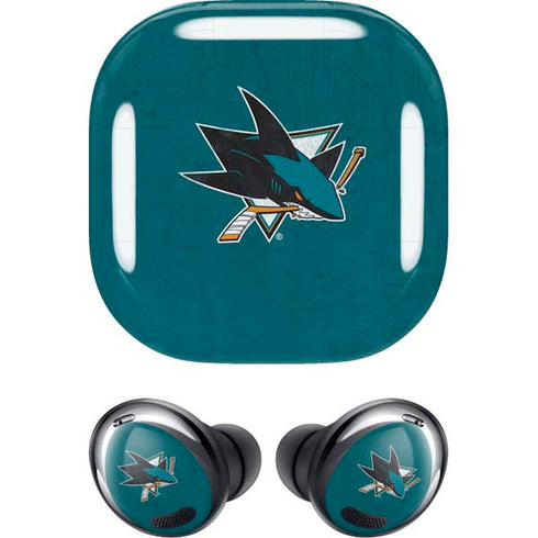NHL San Jose Sharks Distressed Galaxy Buds Pro Skin