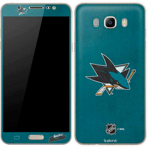 NHL San Jose Sharks Distressed Galaxy J7 Skin