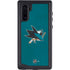 NHL San Jose Sharks Distressed Galaxy Note 10 Waterproof Case