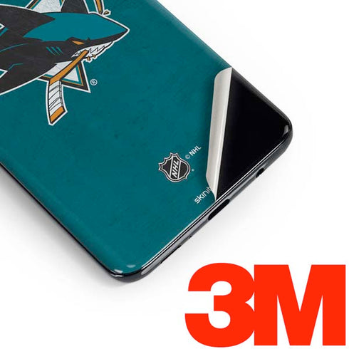 NHL San Jose Sharks Distressed Galaxy S10 Skin