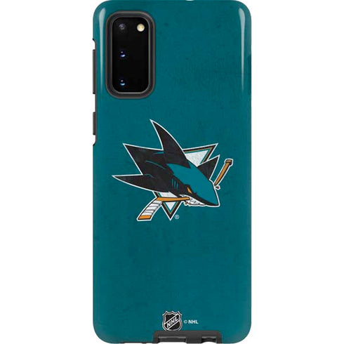 NHL San Jose Sharks Distressed Galaxy S20 Pro Case