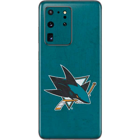 NHL San Jose Sharks Distressed Galaxy S20 Ultra 5G Skin