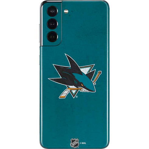NHL San Jose Sharks Distressed Galaxy S21 5G Skin