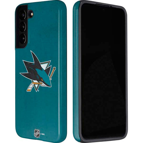 NHL San Jose Sharks Distressed Galaxy S22 Pro Case