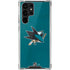 NHL San Jose Sharks Distressed Galaxy S22 Ultra Clear Case