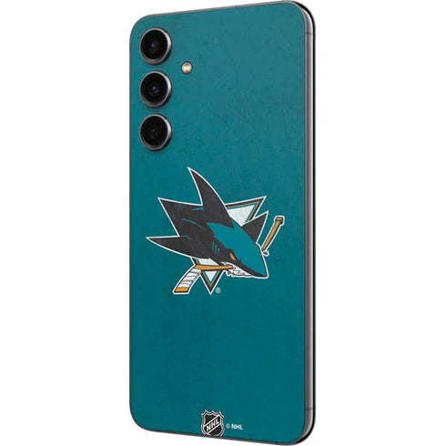 NHL San Jose Sharks Distressed Galaxy S23 FE Skin