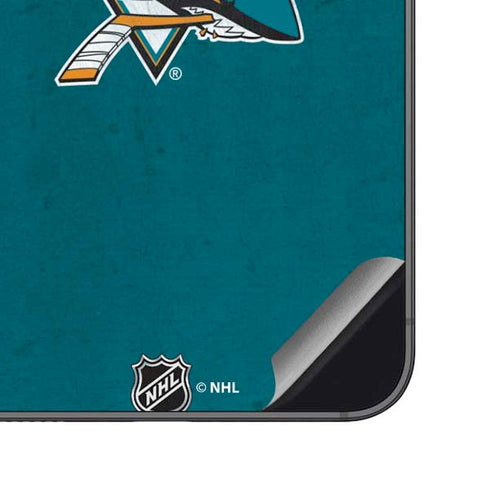 NHL San Jose Sharks Distressed Galaxy S23 FE Skin