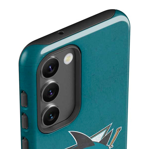 NHL San Jose Sharks Distressed Galaxy S23 Pro Case