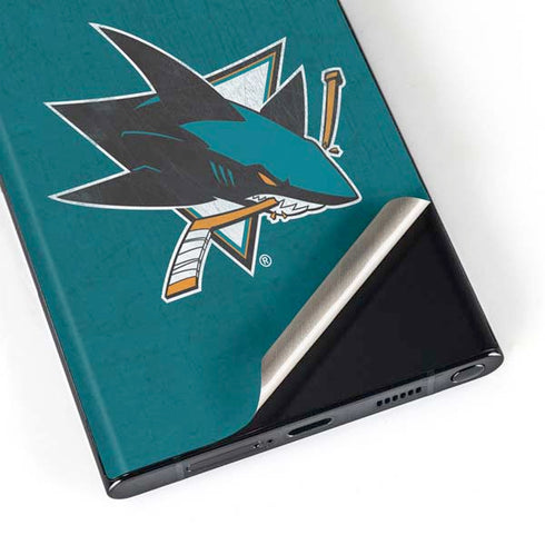 NHL San Jose Sharks Distressed Galaxy S23 Ultra Skin