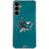 NHL San Jose Sharks Distressed Galaxy S24 Plus Clear Case