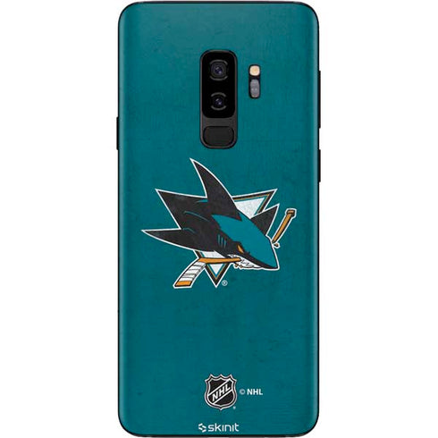 NHL San Jose Sharks Distressed Galaxy S9 Plus Skin