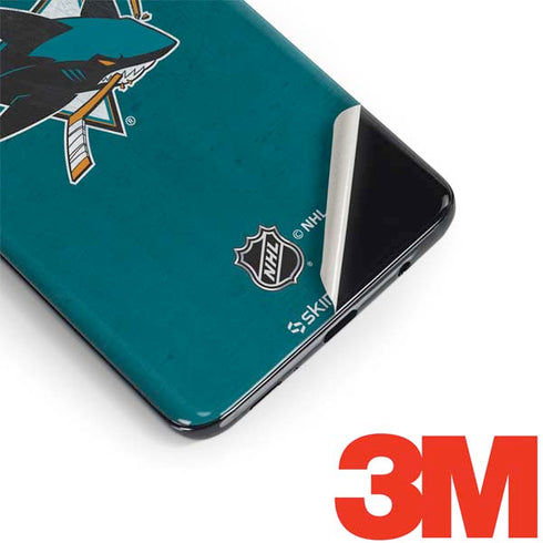 NHL San Jose Sharks Distressed Galaxy S9 Plus Skin