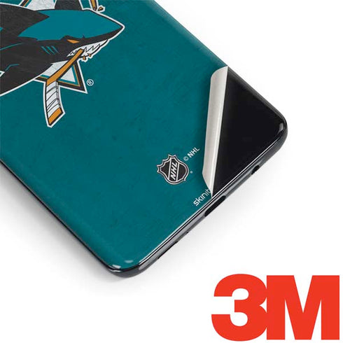NHL San Jose Sharks Distressed Galaxy S9 Skin